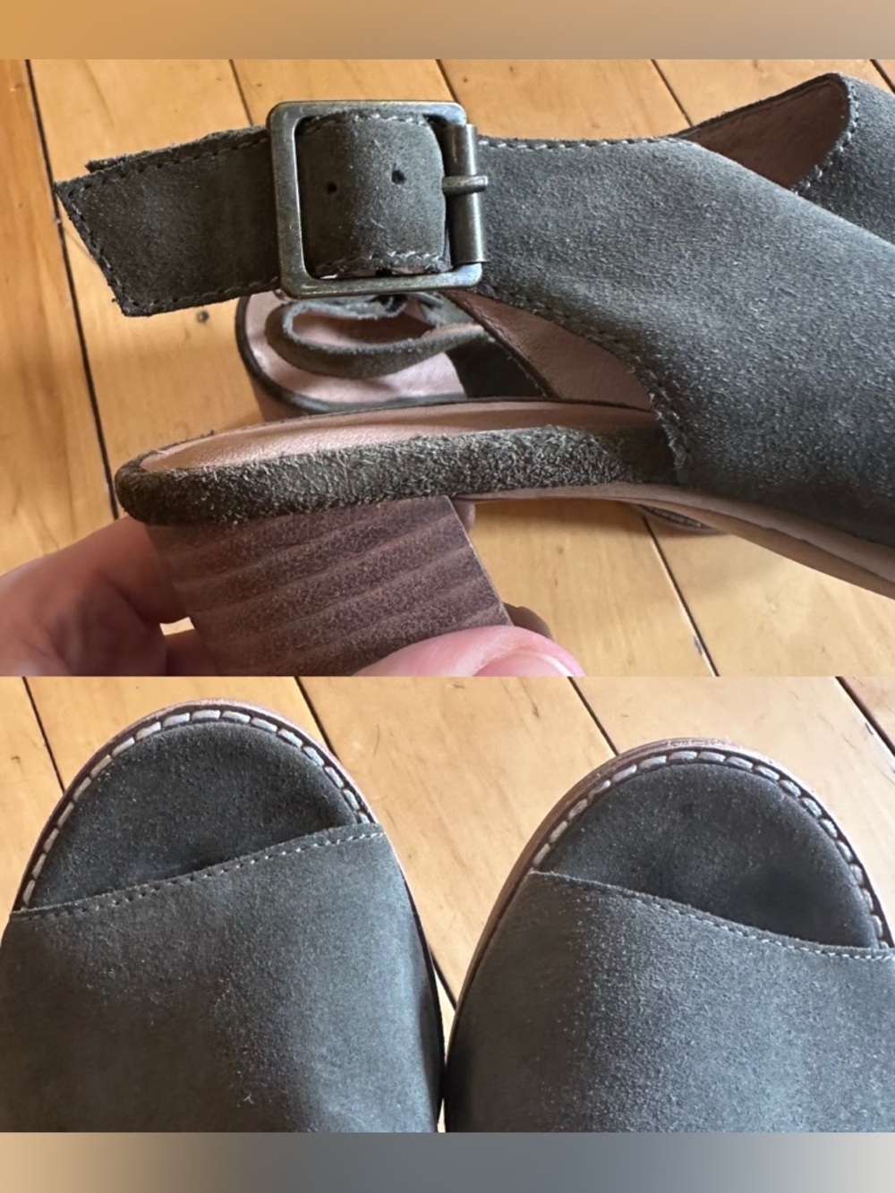 💜 Madewell Cary Slingback Sandal - Suede (8) - Picture 8 of 8